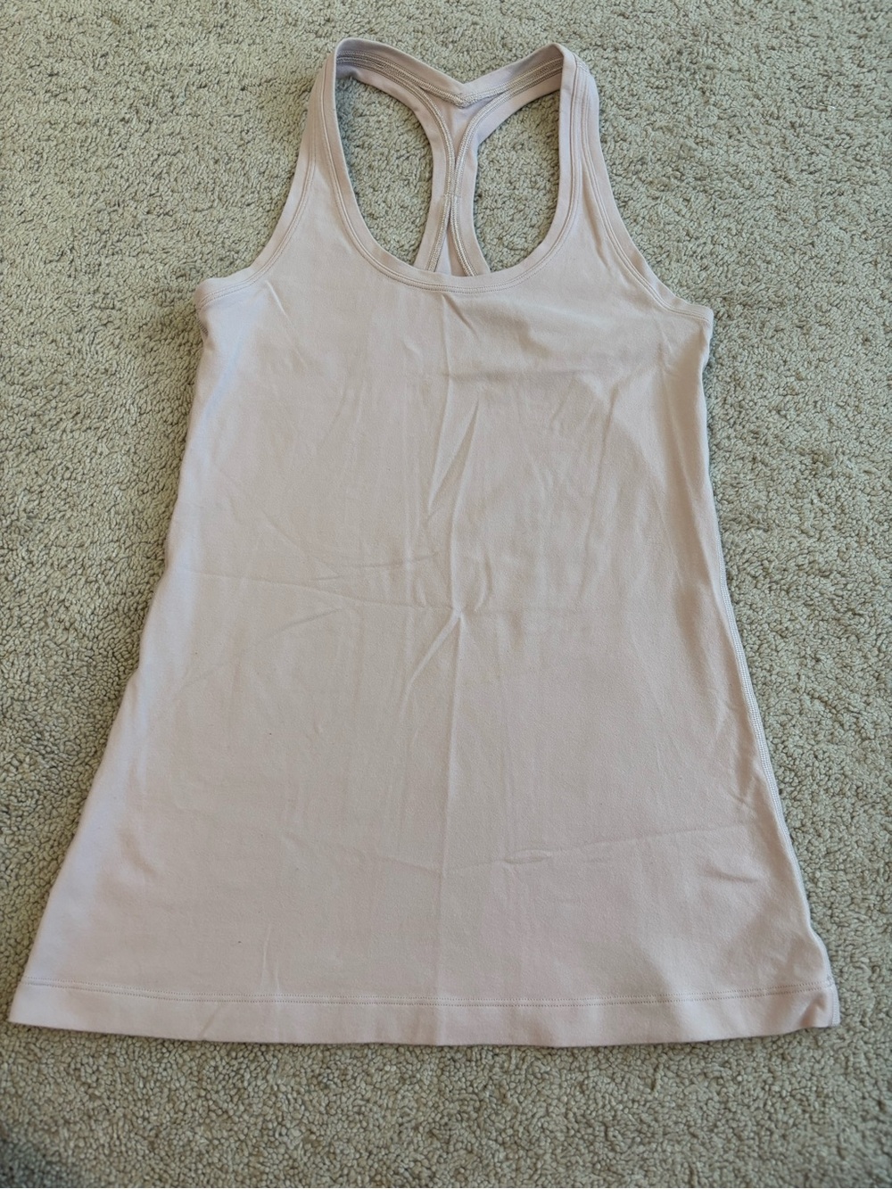 lululemon athletica Light Blush Pink Racerback Tank, Women’s Small